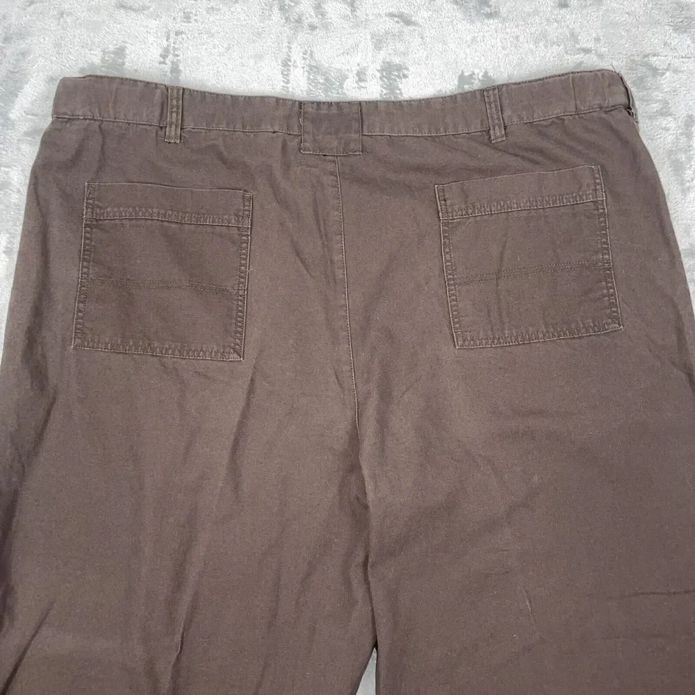 Oak Hill Heritage Collection Men's Work‎ Pants Size 50x30 Brown Cargo Utility